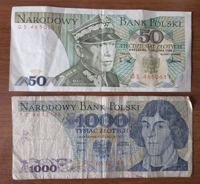 Lot bancnote Polonia
