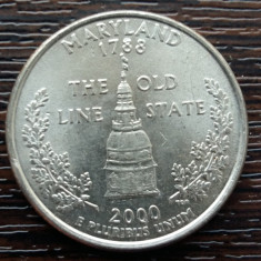 (M2197) MONEDA SUA - QUARTER DOLLAR 2000, LIT. P - MARYLAND