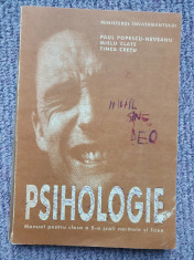 Paul Popescu-Neveanu - Psihologie manual pt clasa a X- a, 1995, 220 pag foto