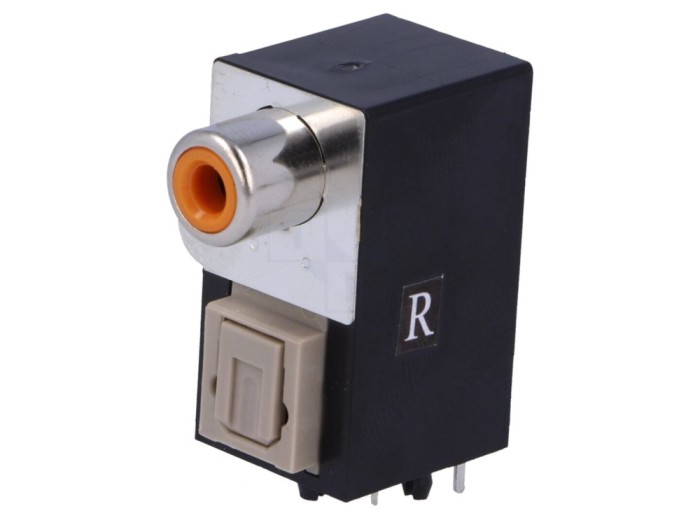 Adaptor Toslink la RCA, soclu 90&deg;