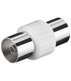 Adaptor Coaxial mama - Coaxial mama plastic Goobay