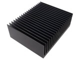 Radiator extrudat cu aripioare SEIFERT ELECTRONIC, 200mm x 250mm x 83mm, negru