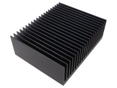 Radiator extrudat cu aripioare SEIFERT ELECTRONIC, 200mm x 250mm x 83mm, negru