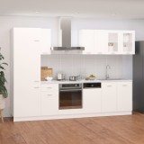 vidaXL Set dulapuri de bucătărie, 8 piese, alb, PAL