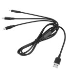 Cablu USB 3in1 1m Lighning iPhone TYPE C si micro USB REBEL