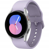 Cumpara ieftin Smartwatch Samsung Galaxy Watch 5, 40mm, LTE, Silver, Purple Strap