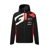 Toyota Gazoo Racing geacă de bărbați cu glugă Rain WRC official black 2025 - M