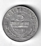 AUSTRIA 5 SCHILLING 1961 ARGINT STARE FB, Europa