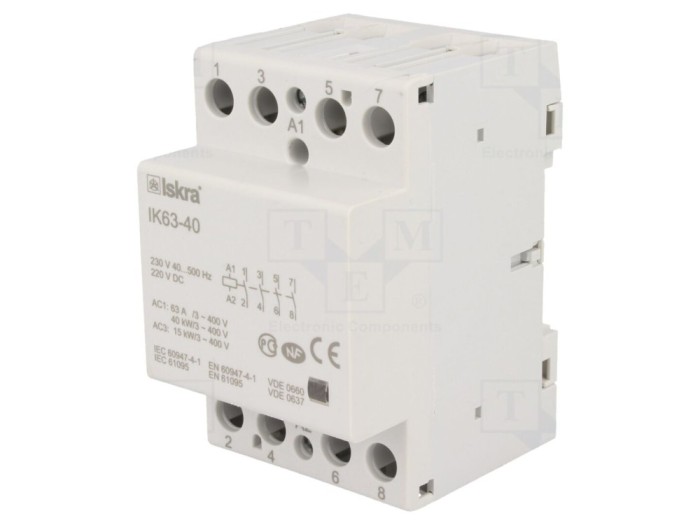 Contactor 4-Poli 63A 230VAC