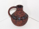 Vaza colectie (1962-1968) ceramica handmade - semnata Nie, Bromma Keramik Suedia
