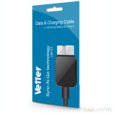 Data and Charging Cable, Samsung Galaxy S5, Note 3, Vetter Black