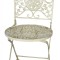 Scaun din fier forjat antik white WK008