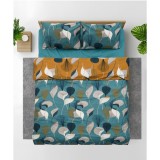 Lenjerie dubla,100%bumbac,4 piese, Clara