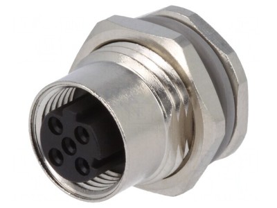 Soclu M12 4 PIN Ethernet IP67 250V foto
