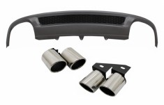 Difuzor Bara Spate si Ornamente toba AUDI A4 B8 Facelift Sedan/Avant (2012-2015) S-Line Design doar Bara Standard Performance AutoTuning foto