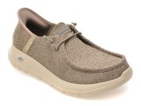 Cumpara ieftin Mocasini SKECHERS gri, GO WALK MAX, din material textil