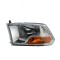 Far DODGE RAM (DS/DJ), 09.2008-, partea Stanga, TYC, Tip=USA; tip bec H13+PY27/7W; manual; halogen;