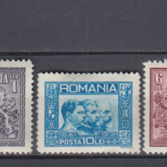 ROMANIA 1931 LP 91 SEMICENTENARUL REGATULUI GUMA ORIGINALA SERIE SARNIERA