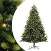 VidaXL Pom de Crăciun artificial cu ramuri articulate și 300 de LED-uri 3396000