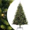 vidaXL Pom de Crăciun artificial cu ramuri articulate și 300 de LED-uri 3396000