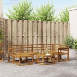 vidaXL Set de canapele de exterior 7 pcs natural Lemn Solid de Acacia 3366662