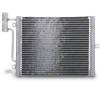 Condensator AC Porsche 911, 06; Boxster, 04 Aluminiu/Aluminiu Brazat, 367X275x17, Fara Filtru Uscator, iesire : 13,0 Mm, intrare : 13,0 Mm, Mahle,