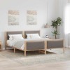 VidaXL Cadru de pat cu headboard Gri taupe 180 x 200 cm țesătură 3394251