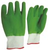 Manusi de protectie complet cauciucate, cu manseta elastica, marime universala, verzi
