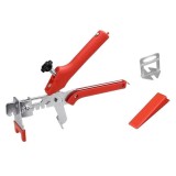 Cumpara ieftin Set nivelare gresie 300 clipsuri de 2mm, 100 pene cu latimea de 22 mm si cleste de nivelare
