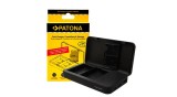 &Icirc;ncărcător dublu PATONA pentru Nikon EN-EL15 D500 D750 D780 D800 Z5 Z6 Z6 II Z7 cu funcție power bank și stocare card de memorie
