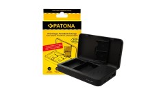 &Icirc;ncărcător dublu PATONA pentru Nikon EN-EL15 D500 D750 D780 D800 Z5 Z6 Z6 II Z7 cu funcție power bank și stocare card de memorie