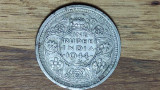 India Britanica - bijuterie argint - 1 rupee 1944 -George VI- absolut superba !