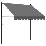 Copertina retractabila, antracit, 200x150 cm, tesatura si otel