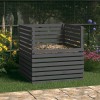 Gossi compostor, gri, 100x100x102 cm, lemn masiv de pin