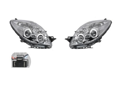 Far Toyota Yaris (Xp90) Hb, 01.2006-03.2009, parte montare Fata, Dreapta + Stanga, RapidAuto 8105095E foto