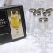 SET PAHARE SAMPANIE PRISMA MODEL SINFONIE DECOR CU PLATINA 15.5 CM