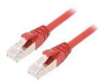 Patch cord roșu Cat.6a S/FTP Cu LSZH 2m