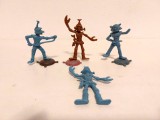 Lot 4 figurine vechi Exstraterestri, Roboti, Space Man, Oameni spatiu, plastic