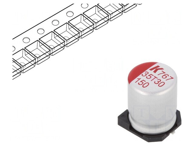 Condensator Polimeric Low ESR 150uF 35V SMD