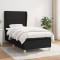 vidaXL Pat box spring cu saltea, negru, 90x200 cm, textil 3128415