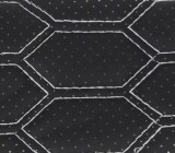 Material hexagon cu gaurele negru/cusatura rosie sau gri COD: Y03N, Oem