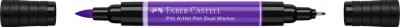PITT ARTIST PEN DUAL MARKER VIOLET PURPURIU 136 FABER-CASTELL foto