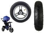 Roata din plastic cu anvelopa de cauciuc Pro600 spate, Lean 14553