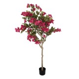 Cumpara ieftin Floare Bougainvillea roz artificiala in ghiveci 55x55x130 cm