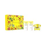 Set cadou Versace Yellow Diamond pentru femei EDT 50 ml + 50 ml loțiune de corp + 50 ml gel de duș