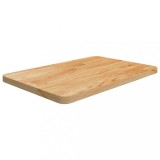 VidaXL Blat de baie, maro deschis, 60x40x2,5 cm, lemn masiv tratat
