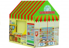 Cort de joaca pentru copii, Supermarket, multicolor, LeanToys, 3674, 103x93x69 cm foto