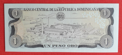 1 Peso oro 1988 Republica Dominicana - Bancnota veche - piesa SUPERBA UNC foto