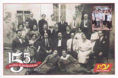 CP nec.155de ani Posta Romana 1862-2017- Personal oficiu postal Tulcea 1922 foto