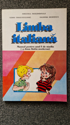 LIMBA ITALIANA Manual pentru anul I de studiu (a doua limba) - Tanase-Bogdanet foto